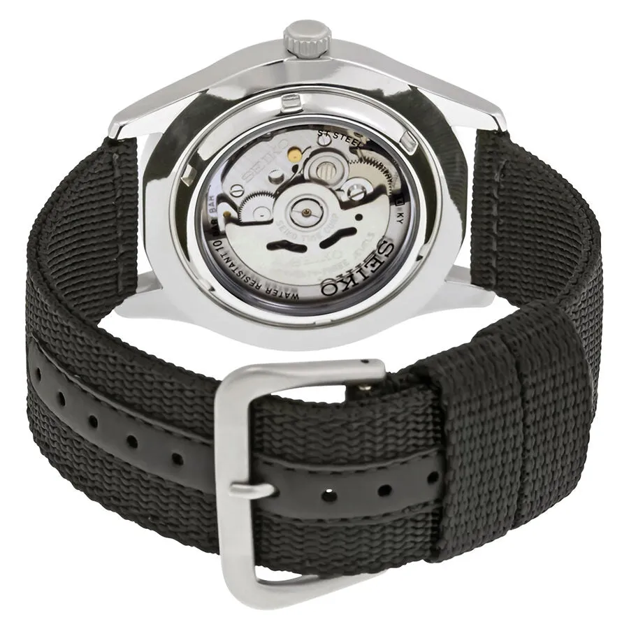 Seiko 5 Sport Automatic Black Canvas Men's Watch SNZG15