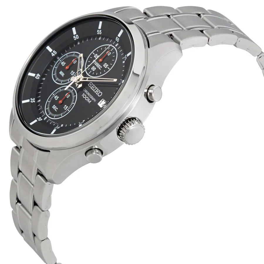 Seiko Chronograph Black Dial Men's Watch SKS539