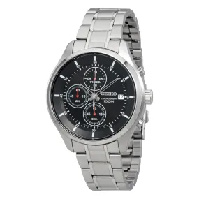 Seiko Chronograph Black Dial Men's Watch SKS539
