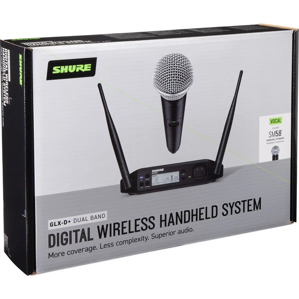 Shure GLXD24 /SM58-Z3 Dual-Band Digital Wireless Microphone System w/ SM58