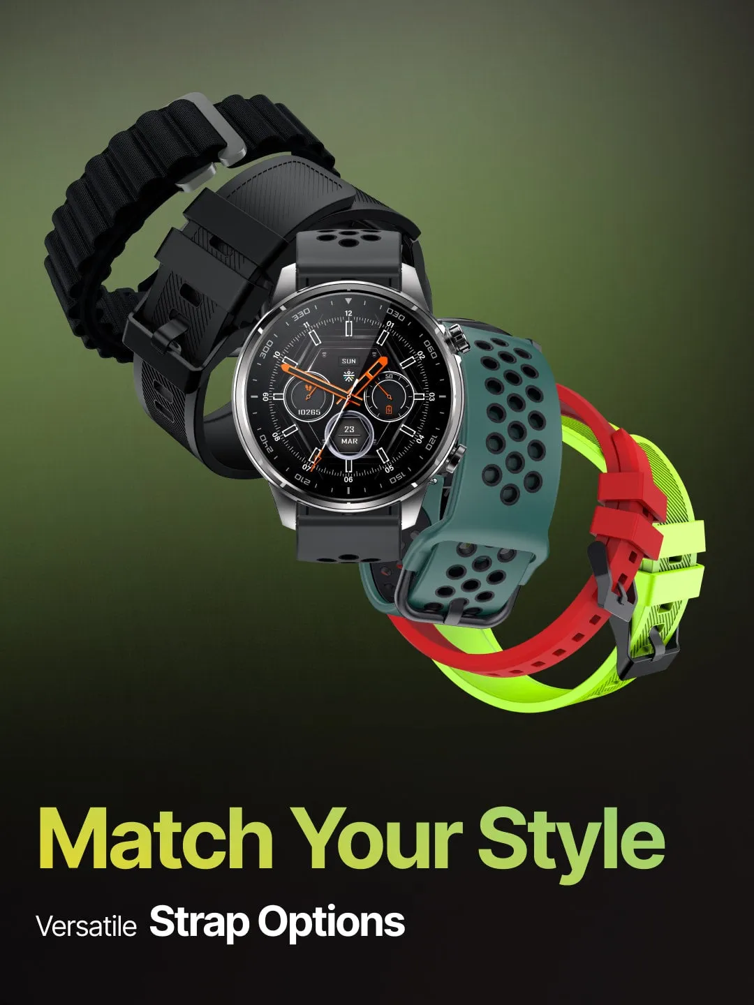 Sprint Running smartwatch with Built-in Turbo Track GPS, Multi-GNSS, Glonass, Galileo & Beidou, 1.43” AMOLED Display