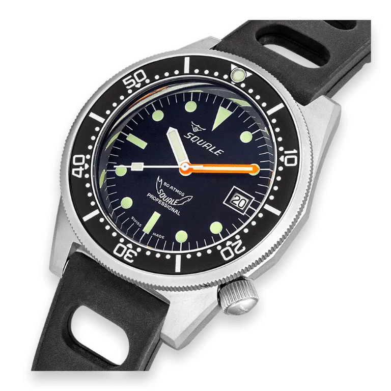 Squale 50 Atmos Black Blasted 1521-026/A 1521BKBL.NT