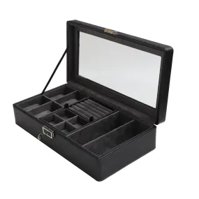 StitchesandTweed Watch and Accessories Organizer Matte Leatherette Case