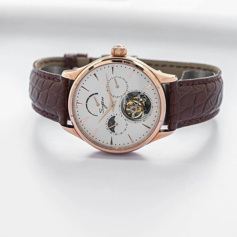 Sugess Seagull's tourbillon movement multifunctional mechanical men's watch 8007 fashion men's watch business waterproof