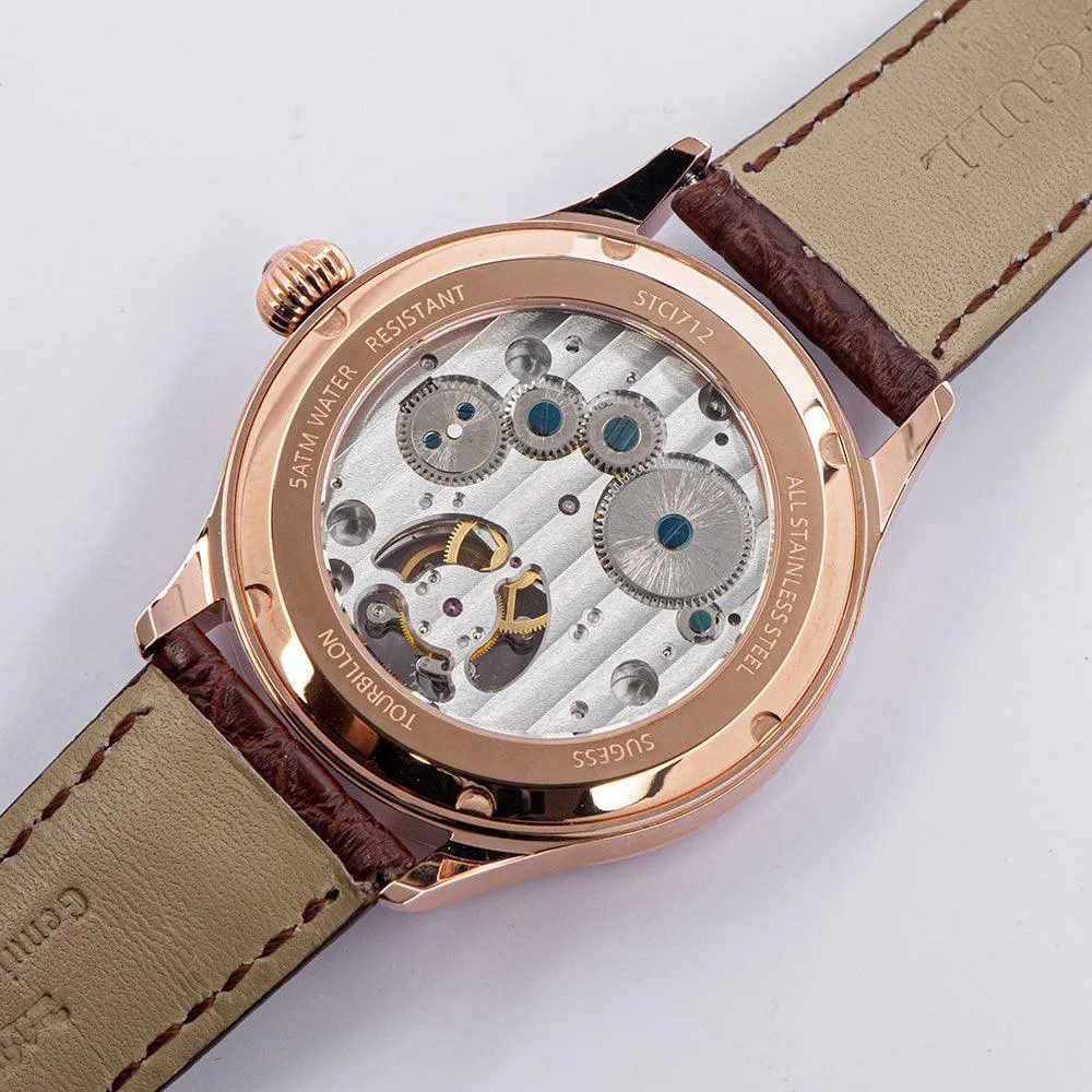 Sugess Seagull's tourbillon movement multifunctional mechanical men's watch 8007 fashion men's watch business waterproof