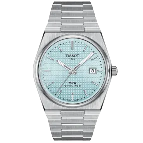 TISSOT PRX POWERMATIC 80 ICE BLUE DIAL MEN'S WATCH T1374071135100