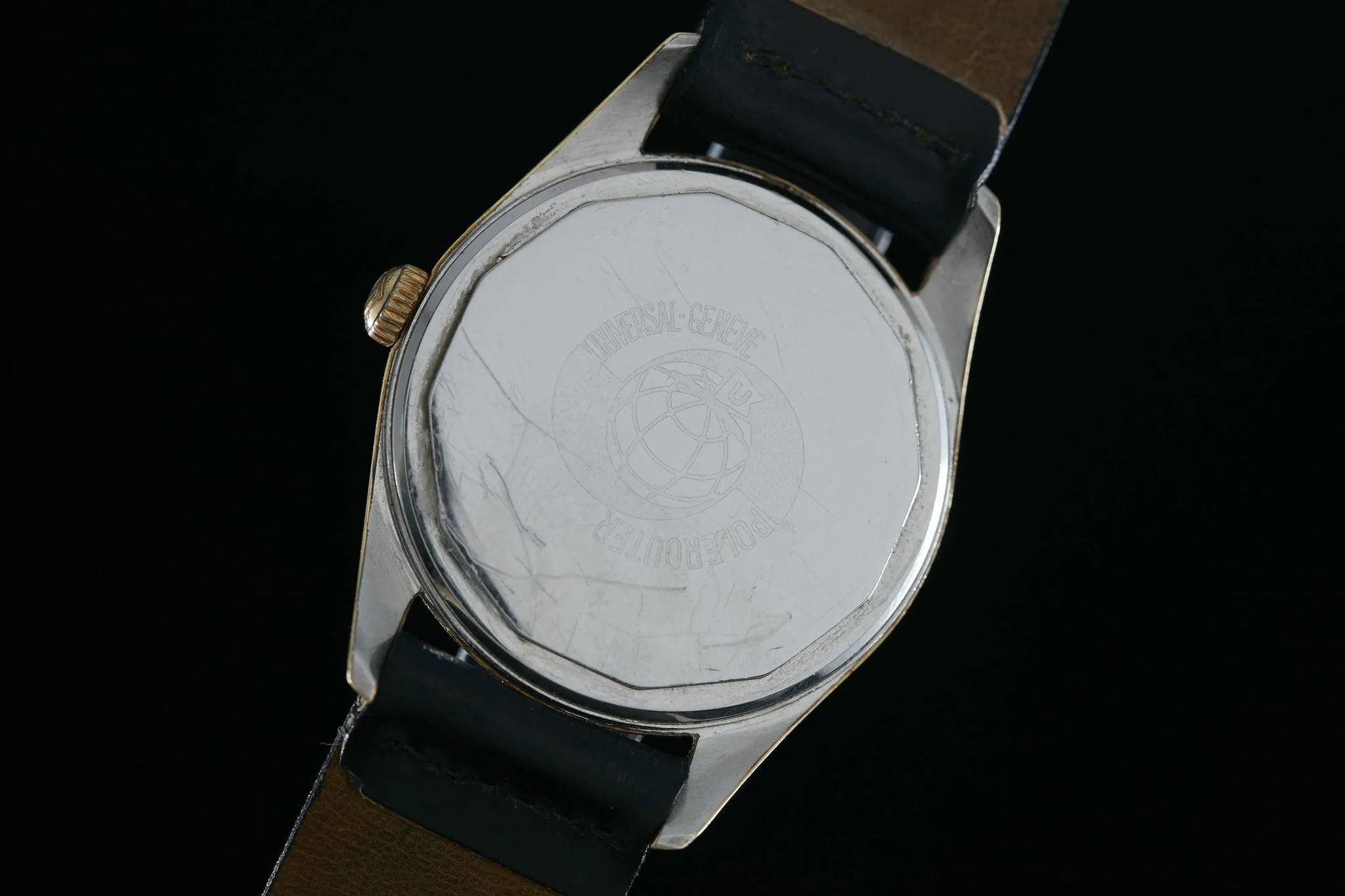 Universal Genève Polerouter  Gold Plate
