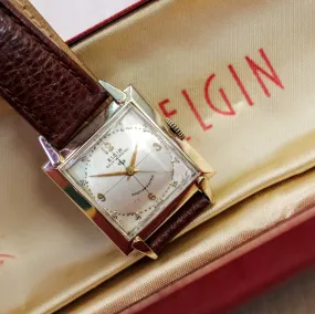 Vintage Elgin Windsor Shockmaster Self-Winding Durapower Watch Cal. 645 - Original Box