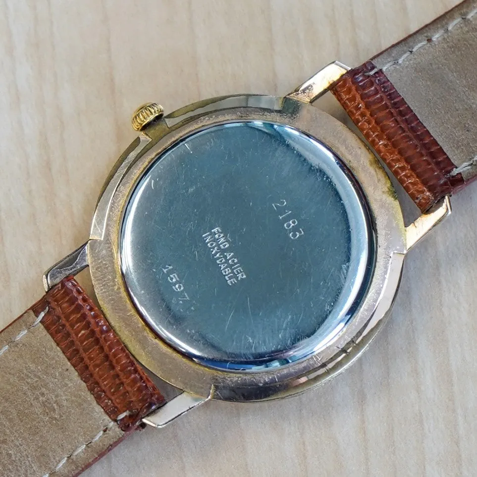 Vintage VELMA Ancre Watch 23 Rubis Shockproof 35mm Dress Wristwatch