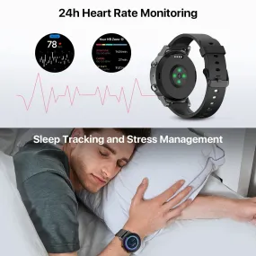Waterproof Snapdragon 4100 Screen 8GB ROM Capacity Smartwatches