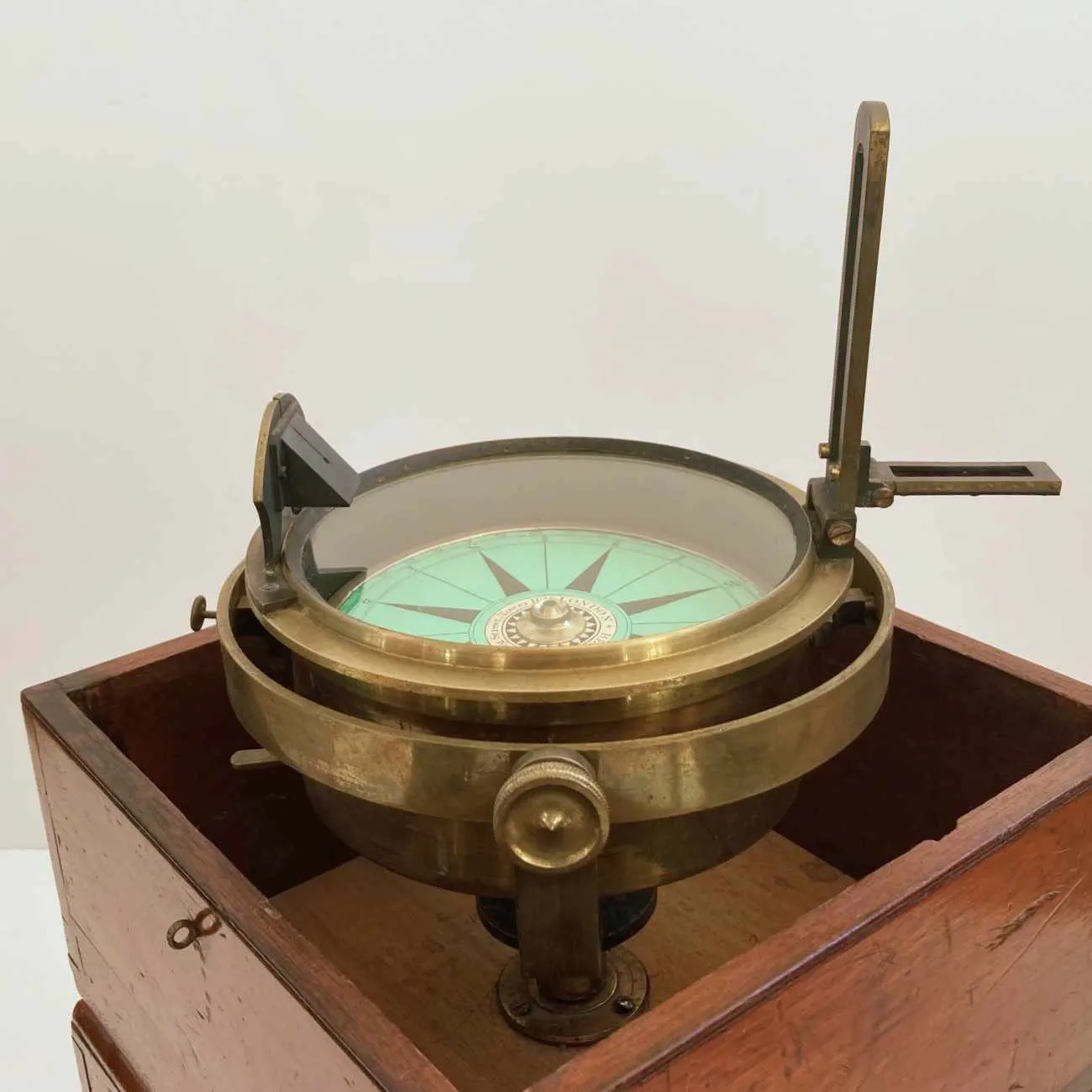 William IV Dry Card Marine Sighting Compass by Hemsley of Tower Hill London