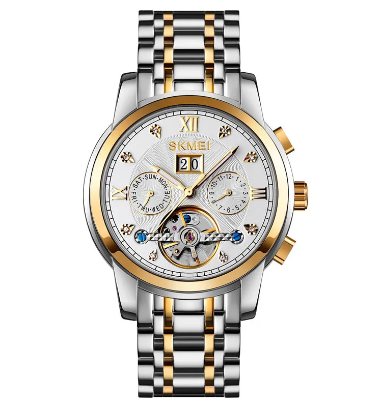Window tourbillon hollowed out bottom cover watch W23M0829