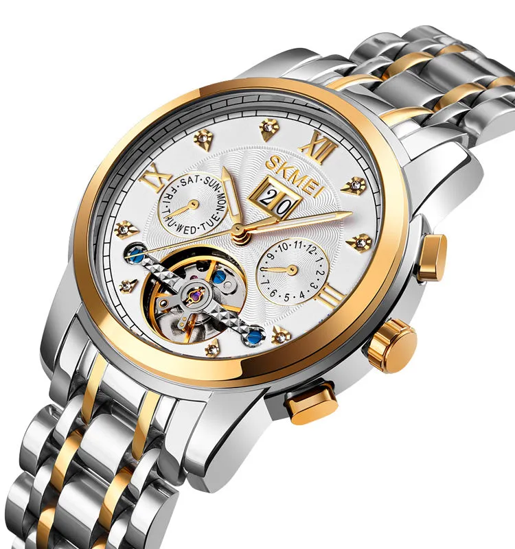 Window tourbillon hollowed out bottom cover watch W23M0829