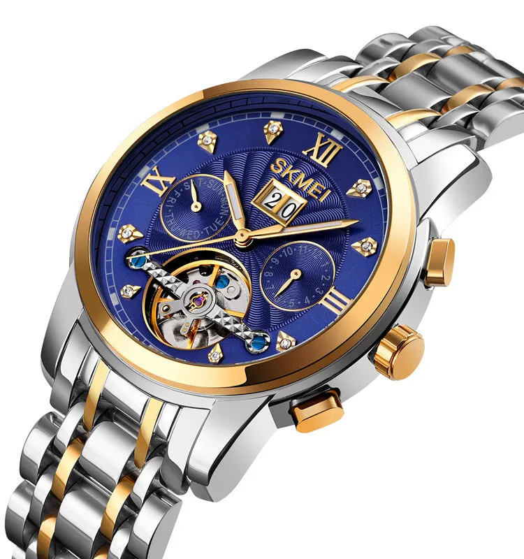 Window tourbillon hollowed out bottom cover watch W23M0829