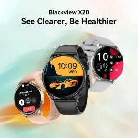 World Premiere Blackview Smartwatch X20 AMOLED Display Hi-Fi Bluetooth