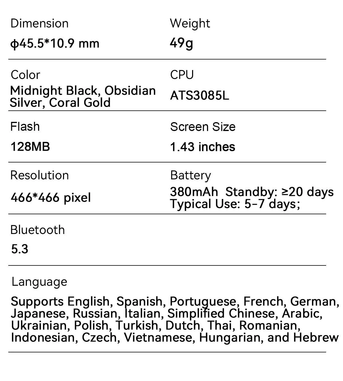 World Premiere Blackview Smartwatch X20 AMOLED Display Hi-Fi Bluetooth