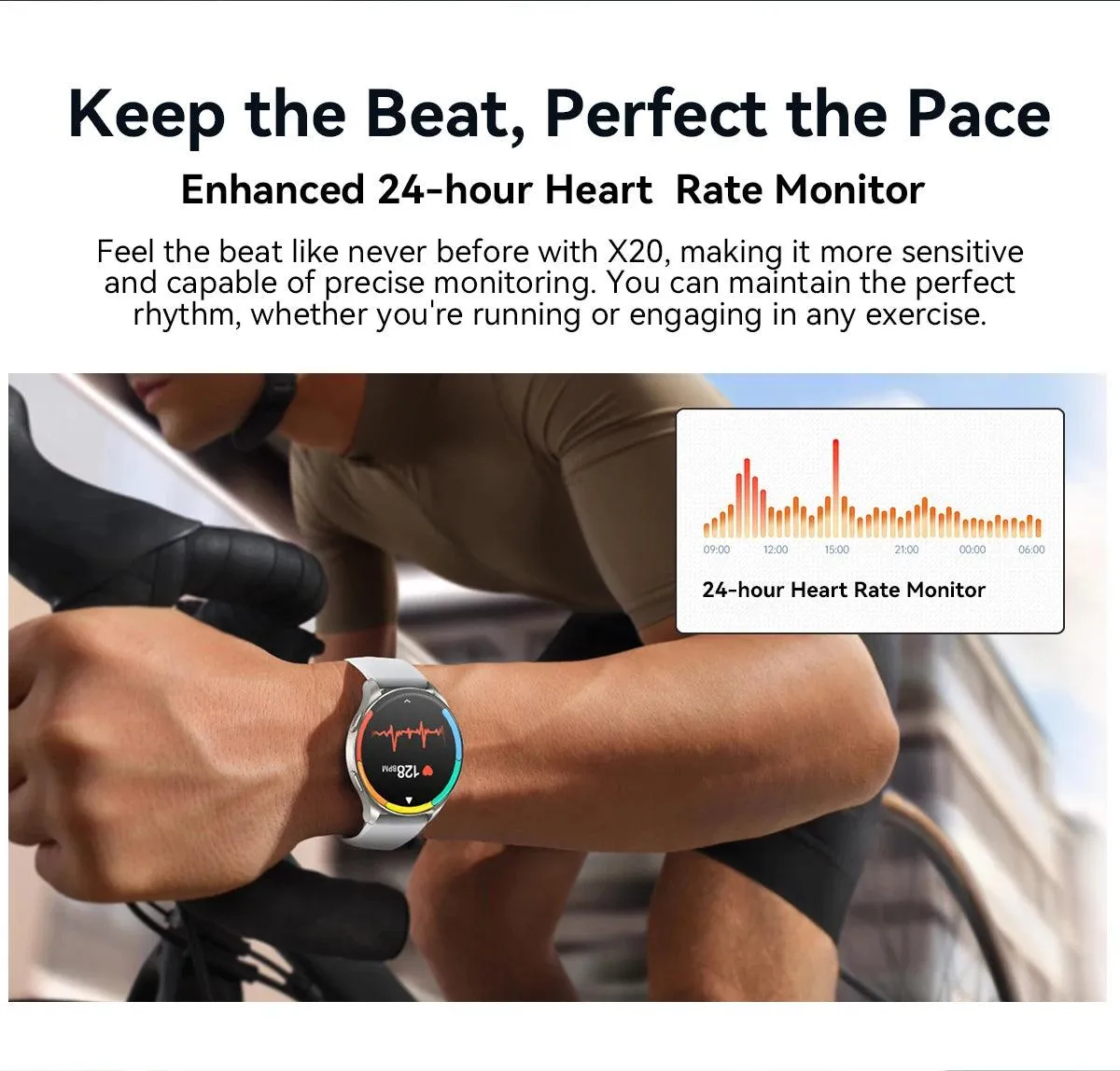 World Premiere Blackview Smartwatch X20 AMOLED Display Hi-Fi Bluetooth