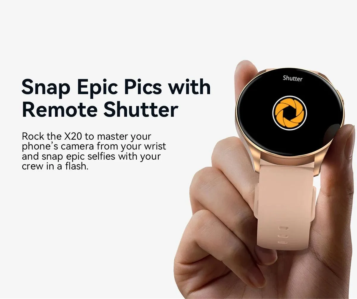 World Premiere Blackview Smartwatch X20 AMOLED Display Hi-Fi Bluetooth