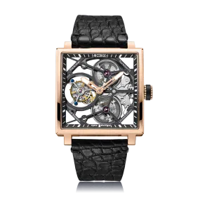 ZEROO T1 THE ARCHER FULL SKELETON TOURBILLONMANUAL TOURBILLON WATCH FOR GENTS - ZT002RBK