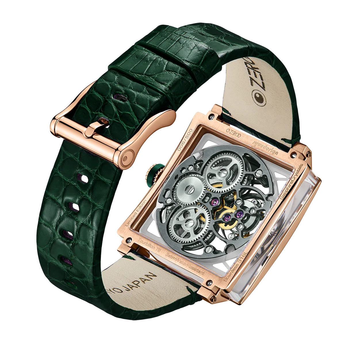 ZEROO T1 THE ARCHER FULL SKELETON TOURBILLONMANUAL TOURBILLON WATCH FOR GENTS - ZT002RGR