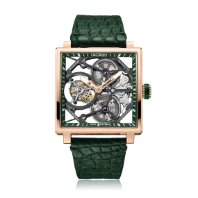 ZEROO T1 THE ARCHER FULL SKELETON TOURBILLONMANUAL TOURBILLON WATCH FOR GENTS - ZT002RGR