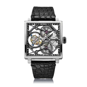 ZEROO T1 THE ARCHER FULL SKELETON TOURBILLONMANUAL TOURBILLON WATCH FOR GENTS - ZT002SBK