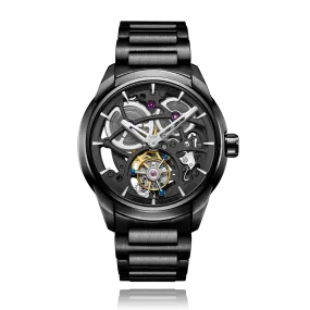 ZEROO T3 THE LEO AUTOMATIC SKELETON TOURBILLONAUTOMATIC TOURBILLON WATCH FOR GENTS - ZT003BBK
