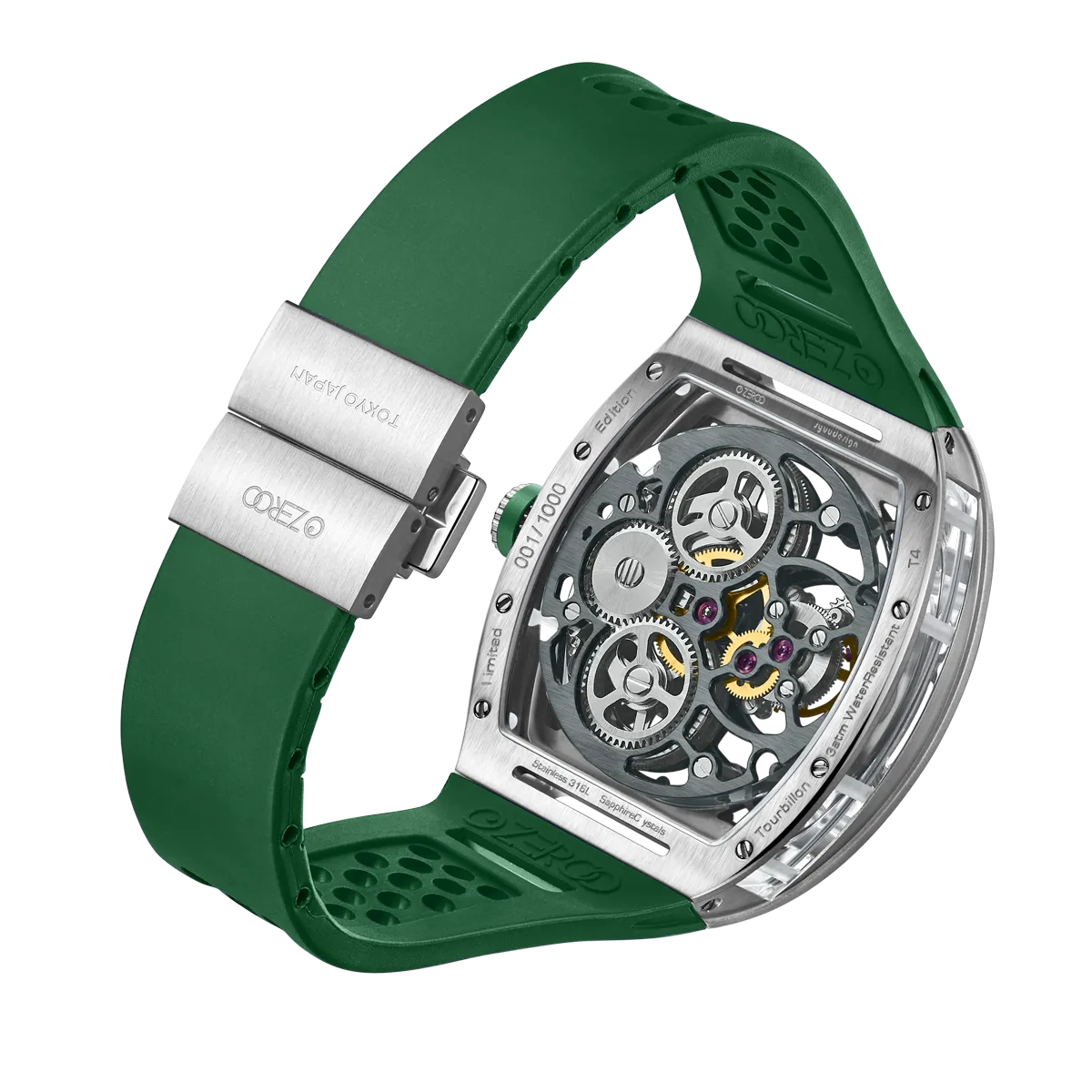 ZEROO T4 THE ARCHER FULL SKELETON TOURBILLONMANUAL TOURBILLON WATCH FOR GENTS - ZT004SGR