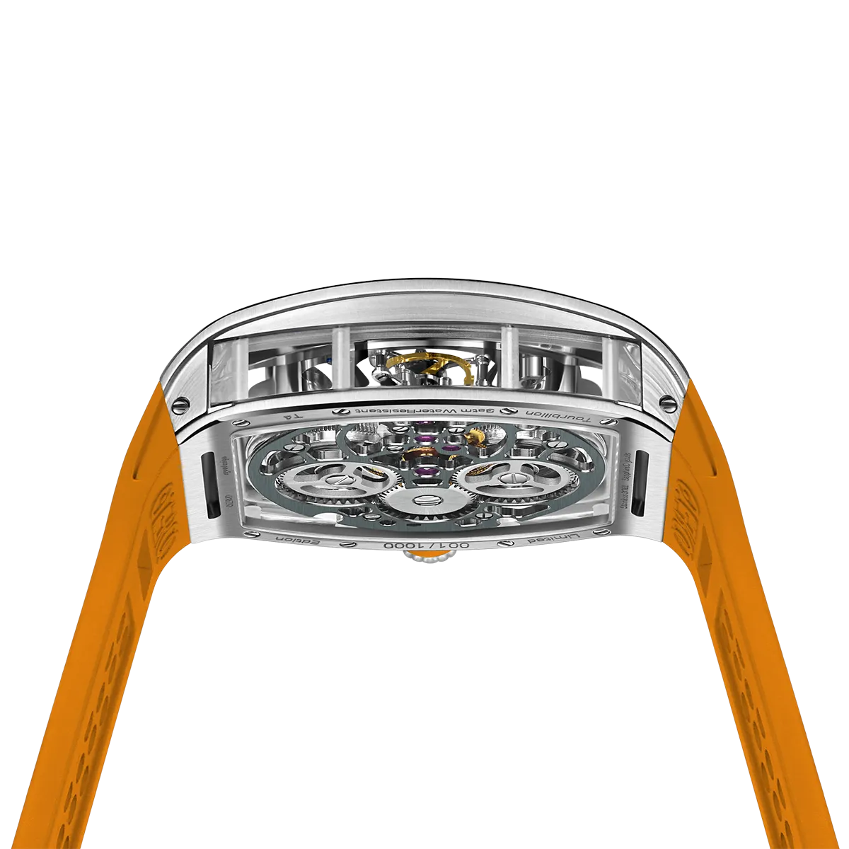 ZEROO T4 THE ARCHER FULL SKELETON TOURBILLONMANUAL TOURBILLON WATCH FOR GENTS - ZT004SOR