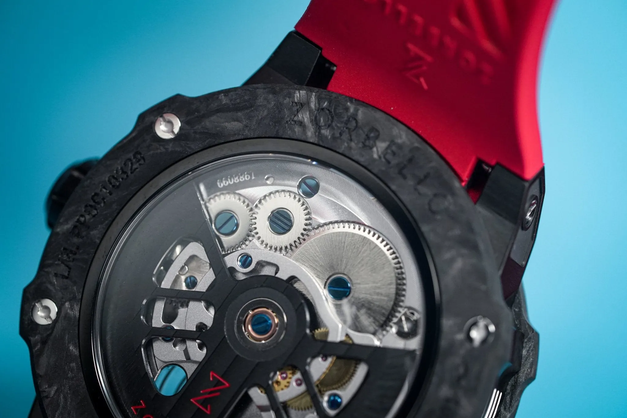 Zorbello Watch T1 Tourbillon Red Super-Luminova® ZBAB004 *Free Watch Winder*