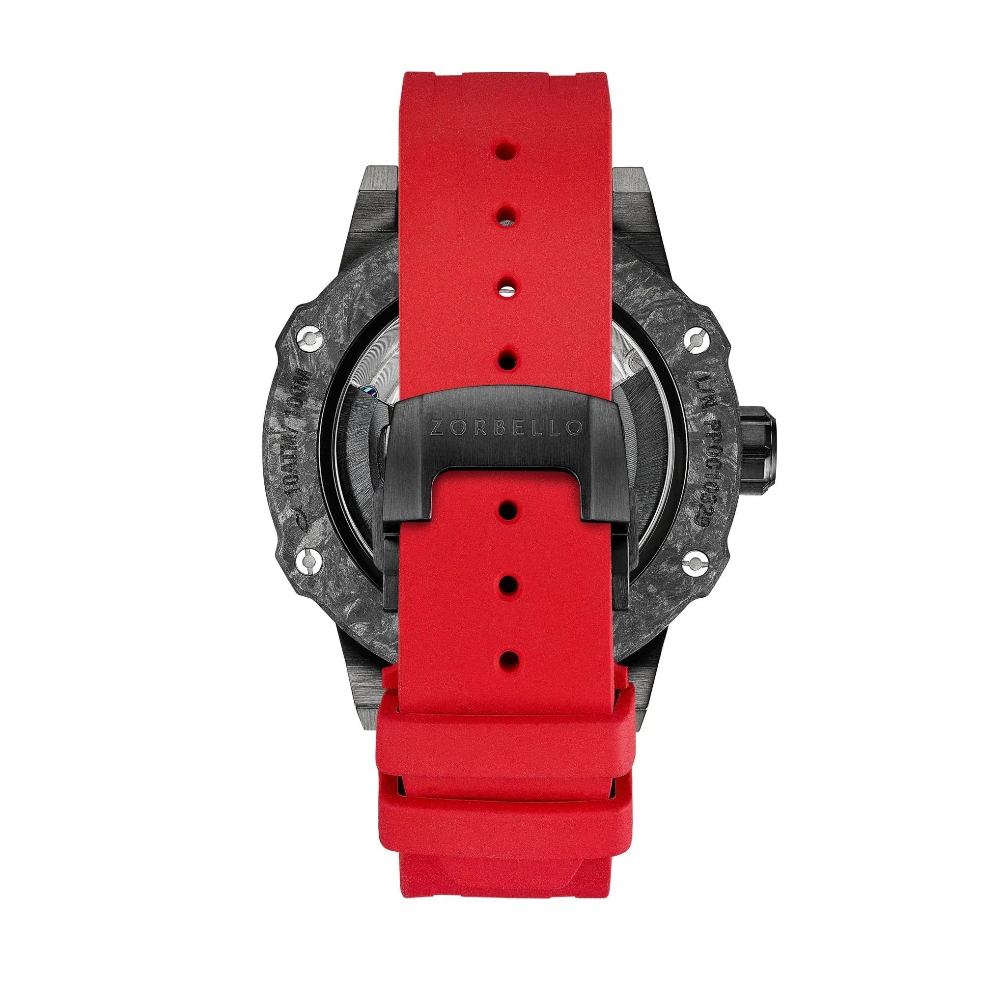 Zorbello Watch T1 Tourbillon Red Super-Luminova® ZBAB004 *Free Watch Winder*